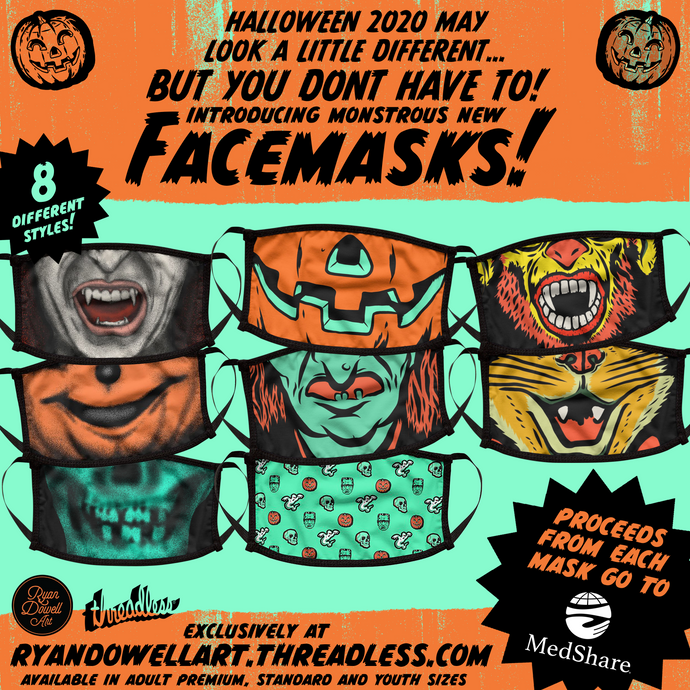 New Halloween Face Masks - Now Available!