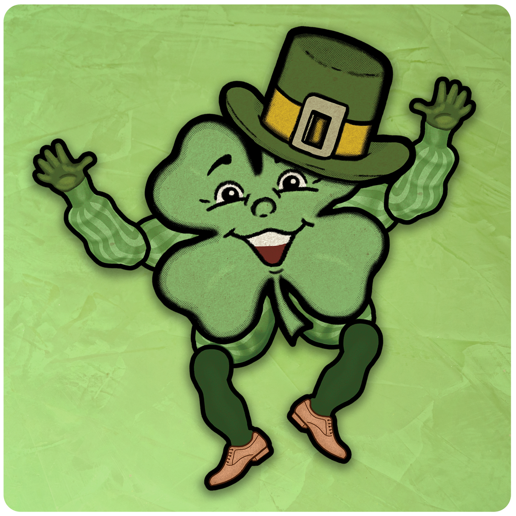 Jointed Lucky the Shamrock St. Patricks Day Cutout Decoration