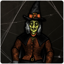 Load image into Gallery viewer, Retro Style Halloween Witch Cutout Decoration
