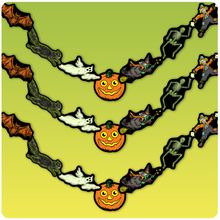 Load image into Gallery viewer, Jointed Halloween Friends Cutout Banner
