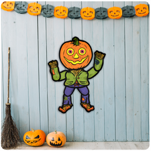 Load image into Gallery viewer, Jointed Halloween Scarecrow Cutout Decoration
