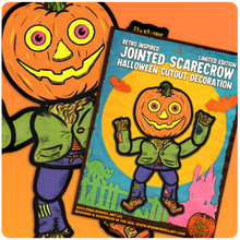 Load image into Gallery viewer, Jointed Halloween Scarecrow Cutout Decoration
