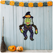 Load image into Gallery viewer, Jointed Halloween Witch Cutout Decoration
