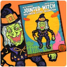 Load image into Gallery viewer, Jointed Halloween Witch Cutout Decoration

