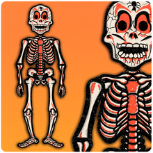 Load image into Gallery viewer, Vintage Halloween Mask Jointed Halloween Cutout Decoration
