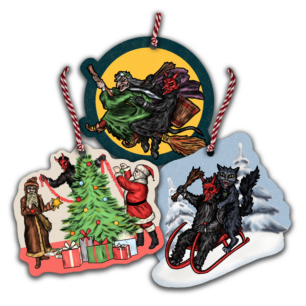 Krampus & Friends Series 1 Christmas Tree Ornament Set