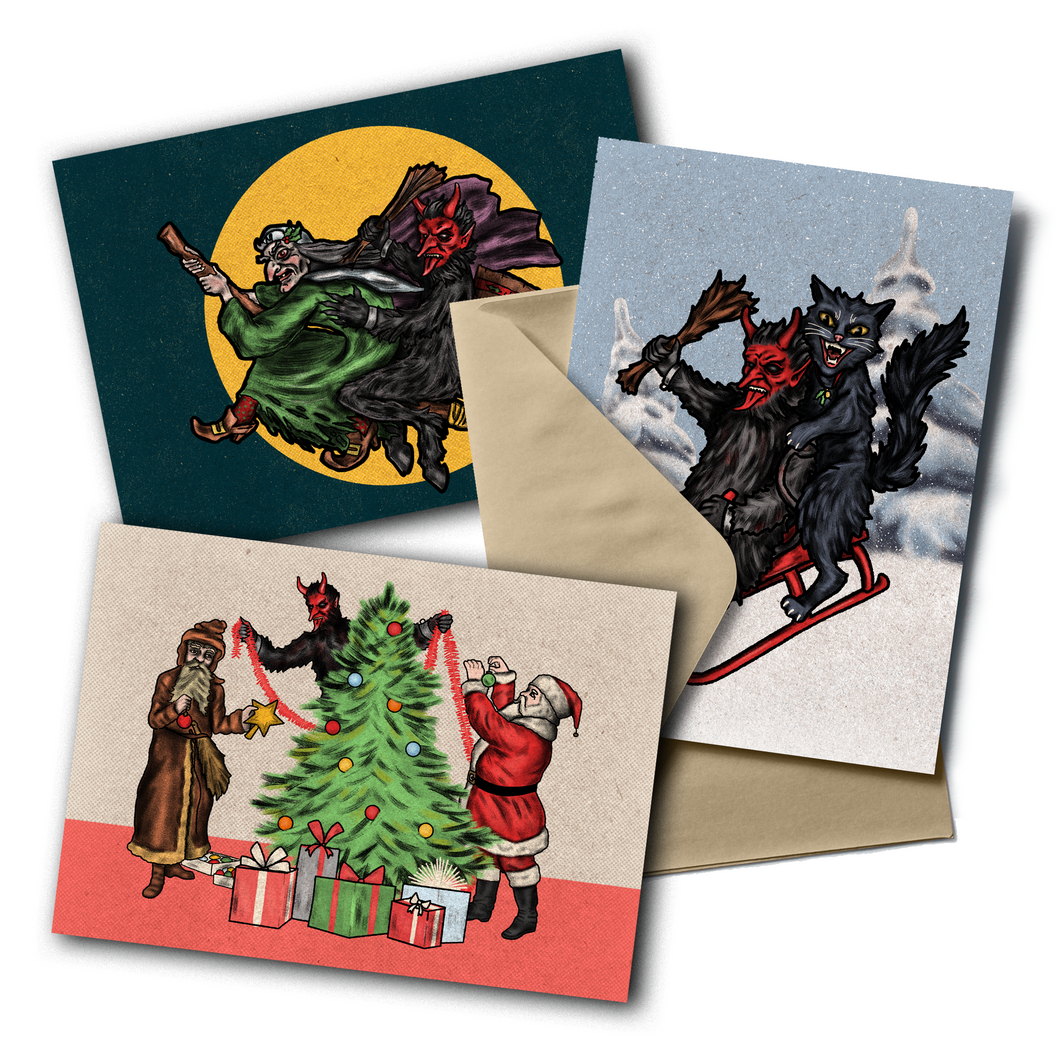 Krampus & Friends Christmas Card Collection