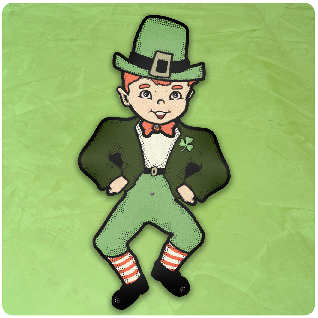 Dancing Irish Lad St. Patrick's Day Jointed Cutout