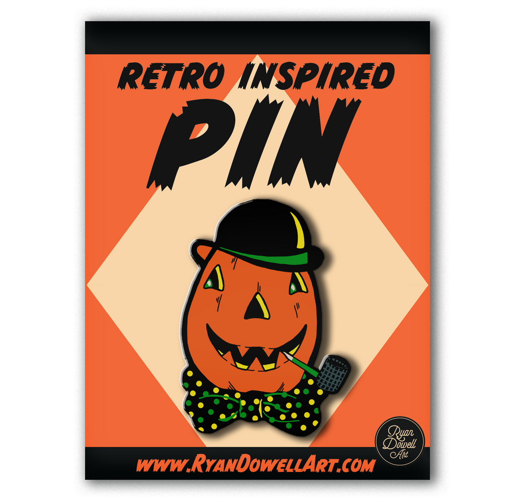 Illuminated Halloween Collection Jack of Lantern Lapel Pin