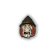 Load image into Gallery viewer, Retro Inspired Monster Mask Halloween Witch Pin
