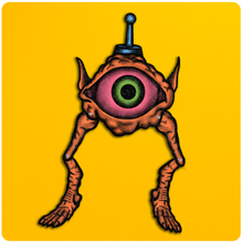 Load image into Gallery viewer, Jointed Outer Space Pet Eye Creature Cutout
