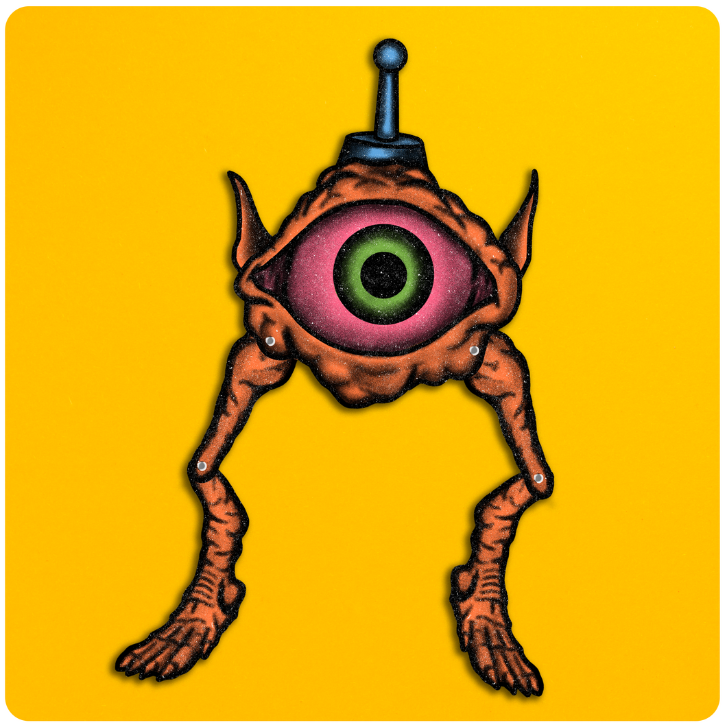 Jointed Outer Space Pet Eye Creature Cutout