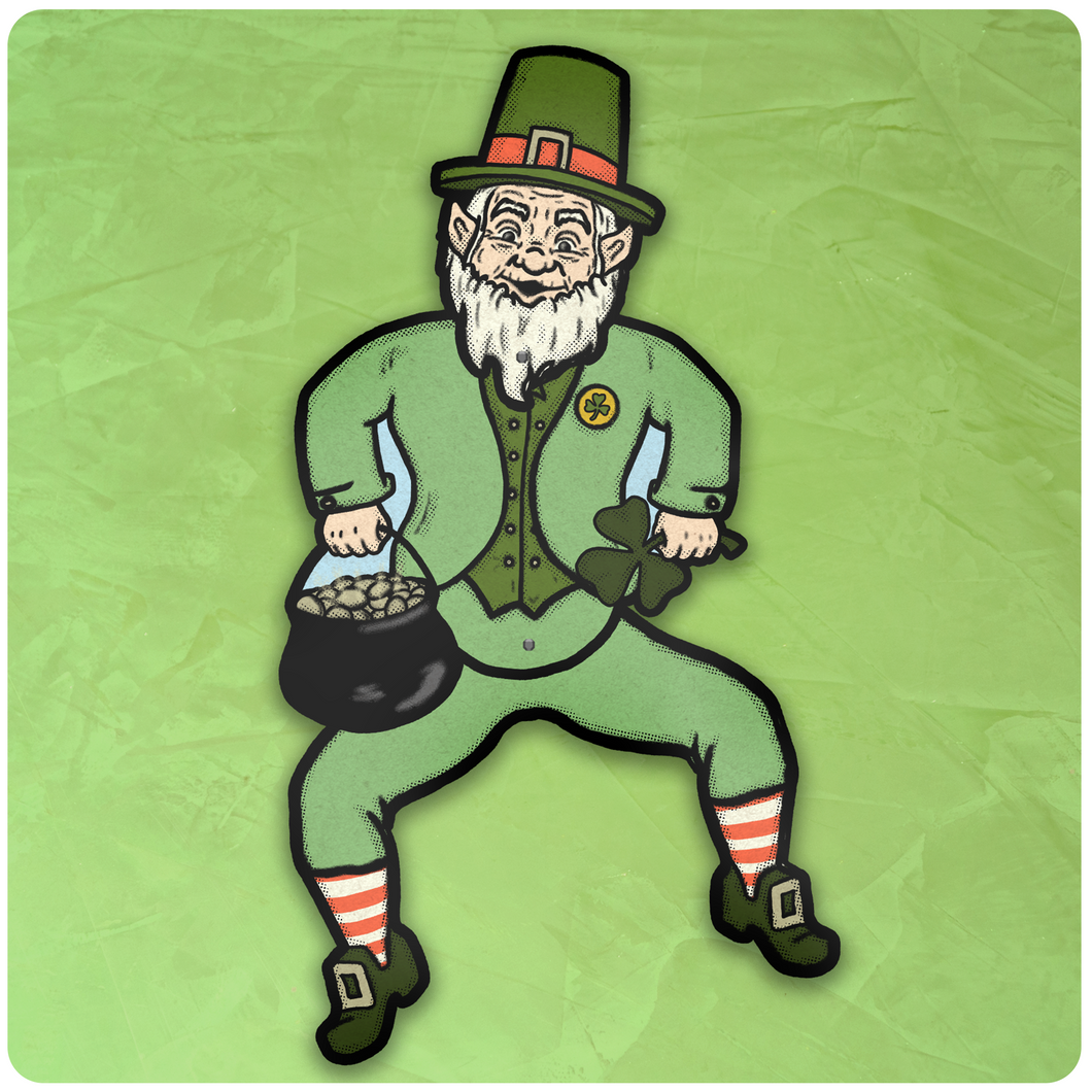 Irish St. Patrick's Day Leprechaun Jointed Dancing Cutout Decoration