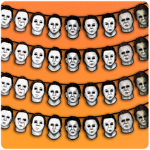 Load image into Gallery viewer, Halloween Masks of Michael Myers 7.5&#39; Hanging Banner
