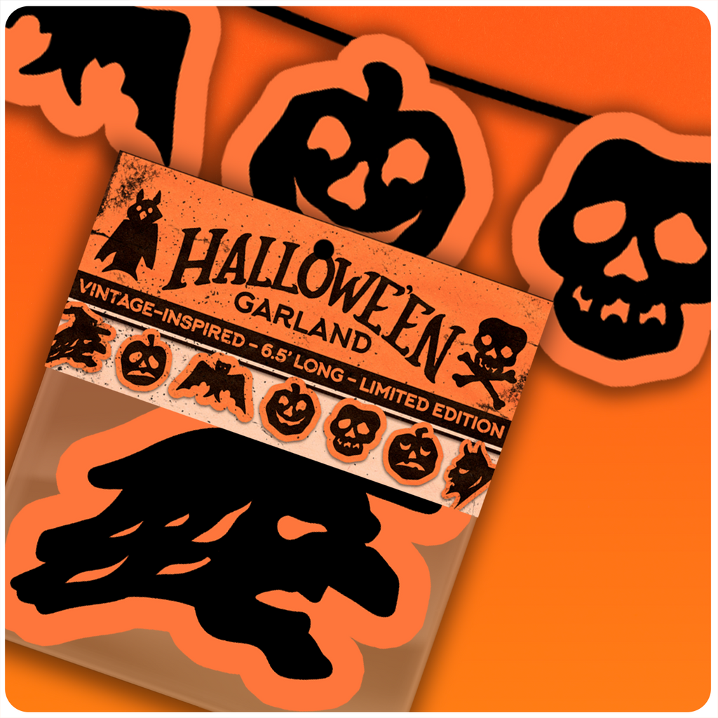 Vintage-Inspired Hallowe'en Silhouette Banner