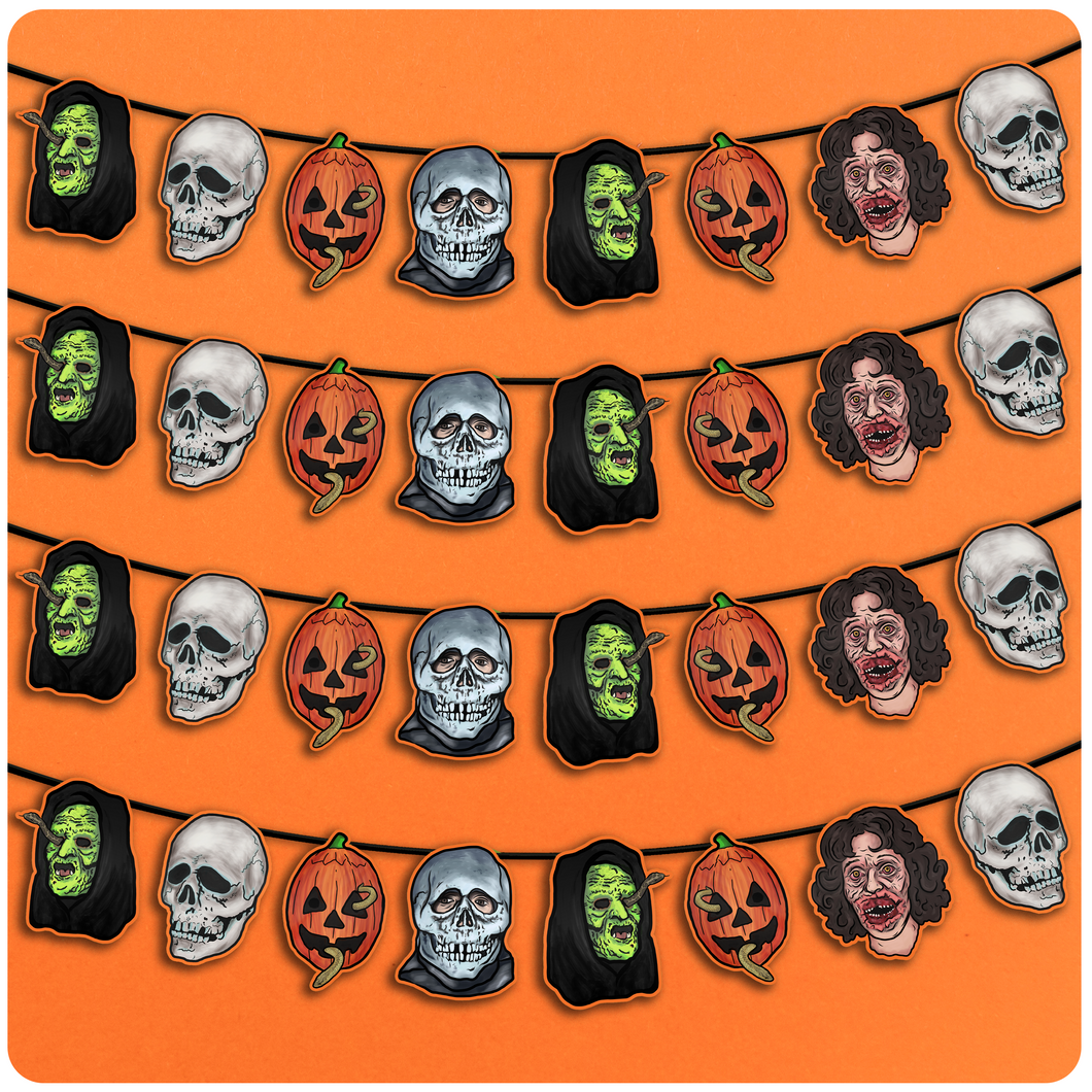 Halloween III Season of the Witch Mask & Character Cutout Banner
