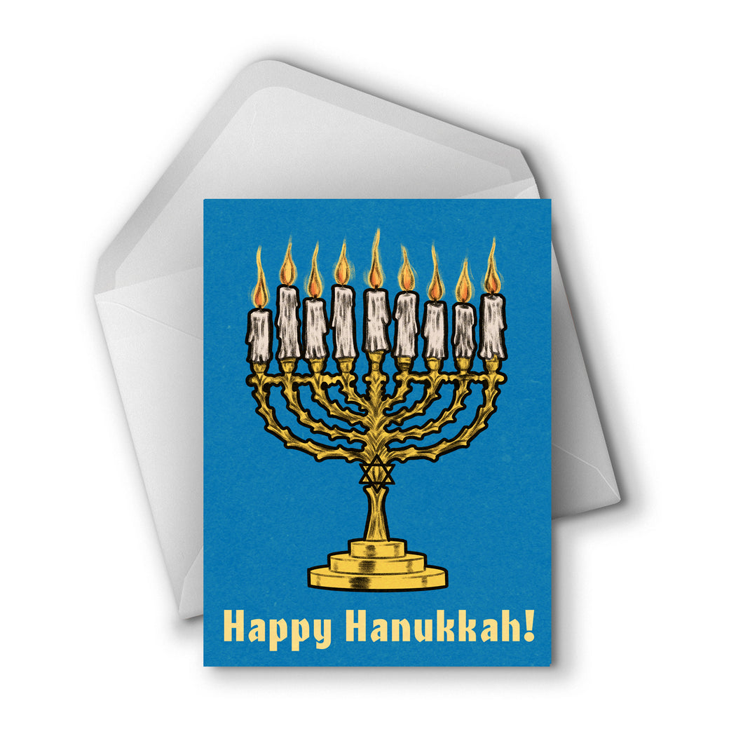 Set of 3 Retro-Inspired Hanukkah Cards