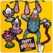 Load image into Gallery viewer, Killer Klowns from Outer Space Retro Inspired Decorama Decoration Collector&#39;s Set
