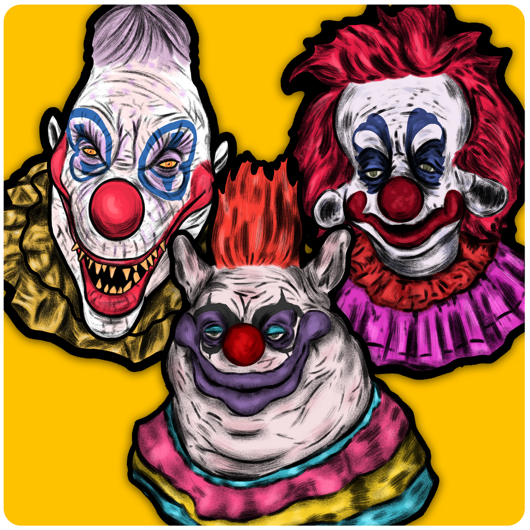 Killer Klowns from Outer Space Cutout Decoration Set of 3