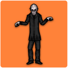 Load image into Gallery viewer, Deluxe Jointed Nosferatu Count Orlock Cutout Decoration
