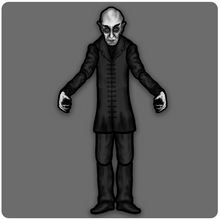 Load image into Gallery viewer, Deluxe Jointed Nosferatu Count Orlock Cutout Decoration
