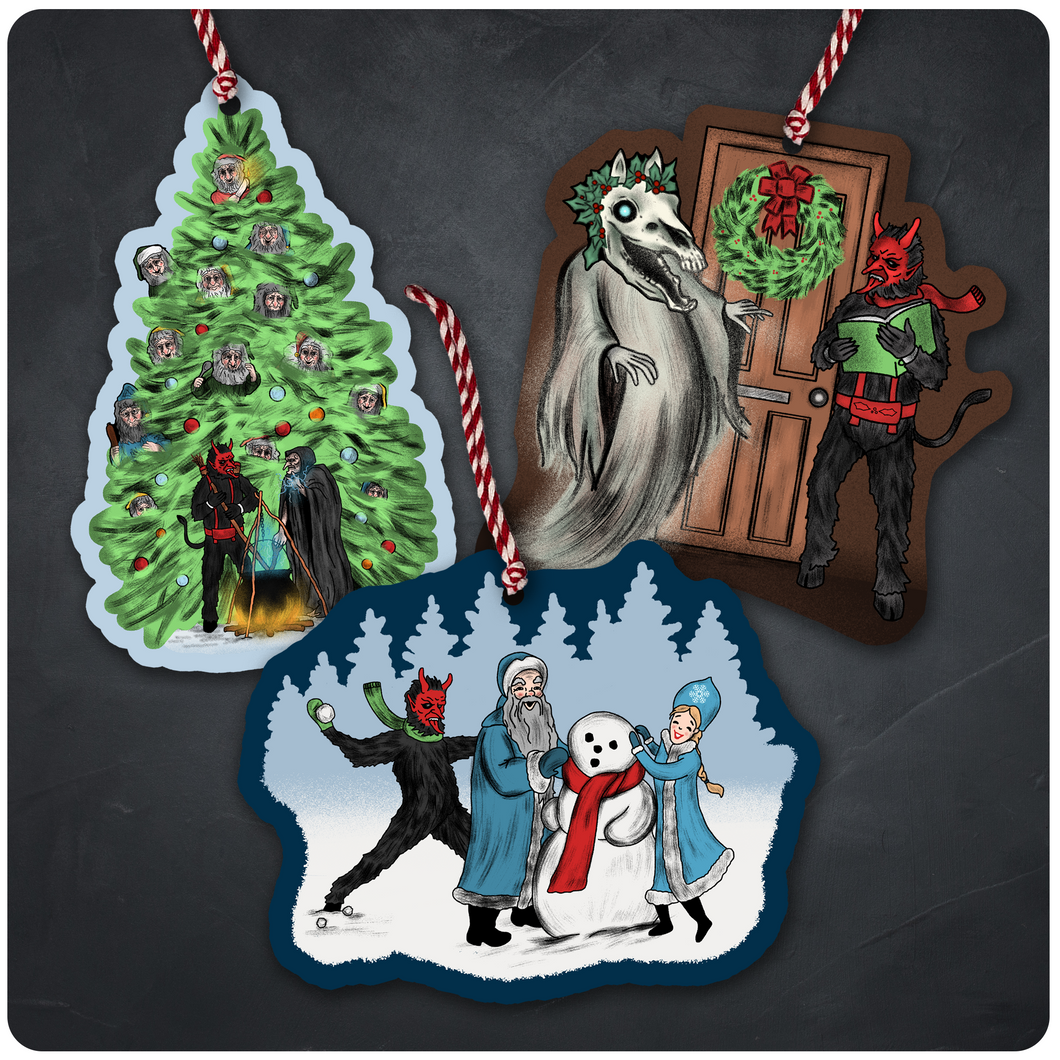 Krampus & Friends Series 2 Christmas Tree Ornament Set