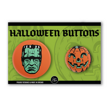 Load image into Gallery viewer, Frankenstein &amp; Jack o&#39; Lantern Buttons
