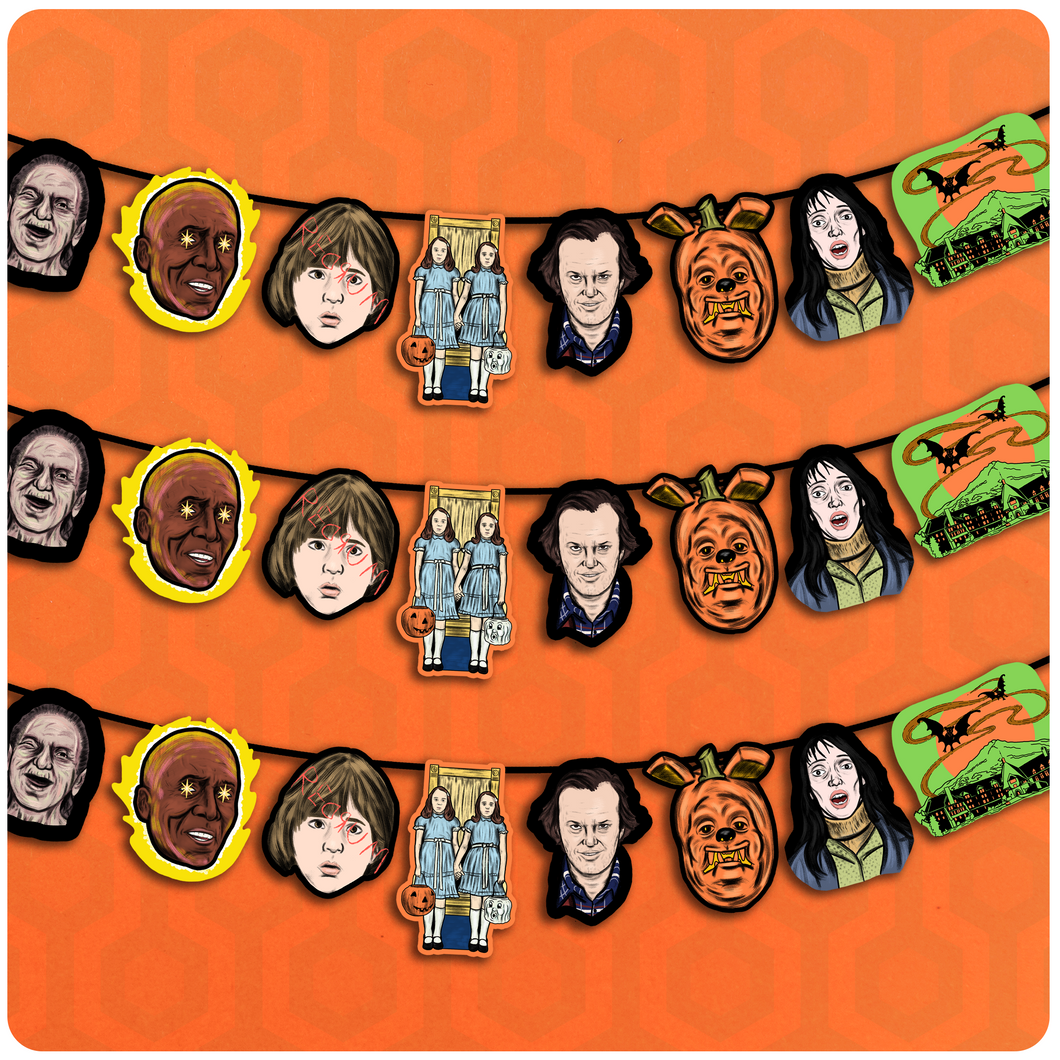 Retro Inspired The Shining Horror Character Cutout Banner