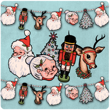 Load image into Gallery viewer, Vintage Inspired Large Christmas &#39;North Pole Collection&#39; Garland / Banner Decoration
