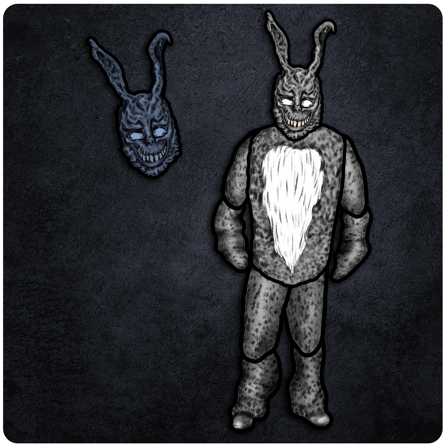 Donnie Darko Frank the Bunny Cutout & Jointed Cutout Set