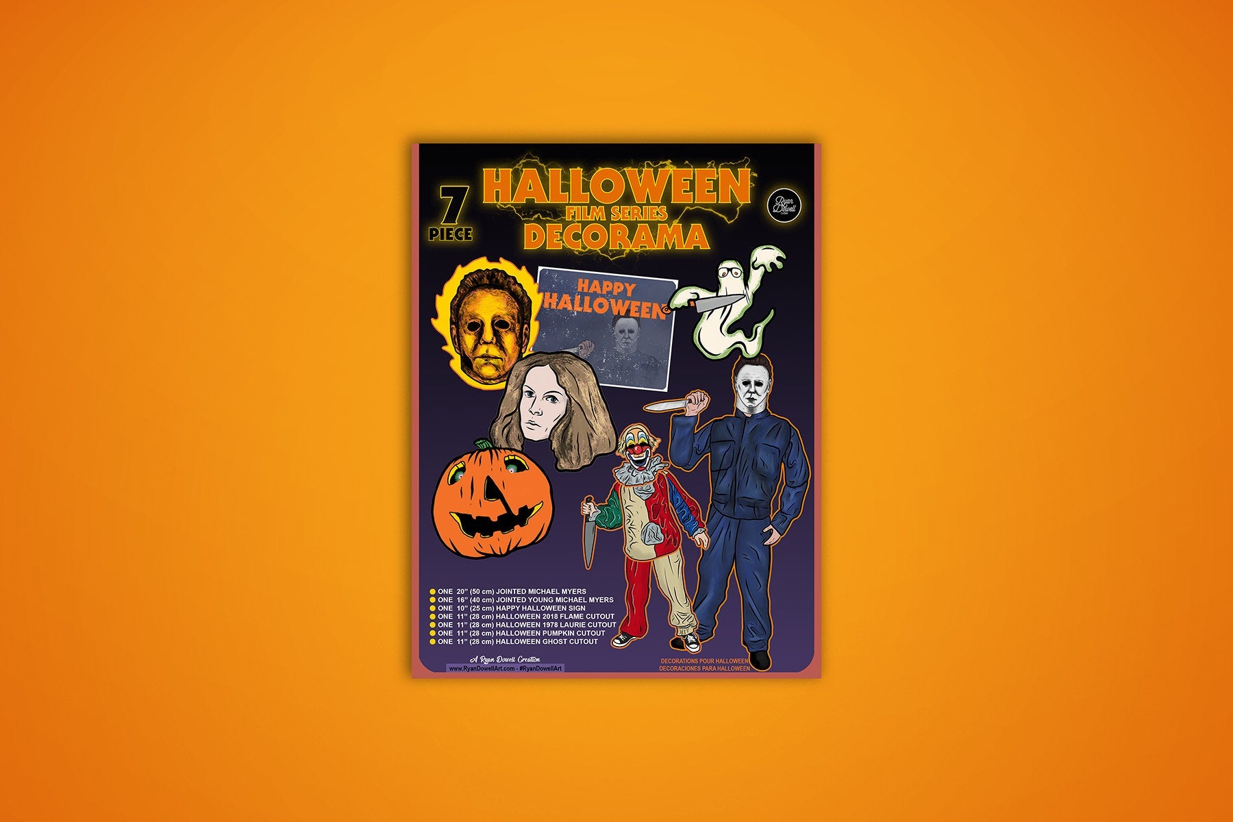 Halloween Film Series Inspired Decorama Collector's Set