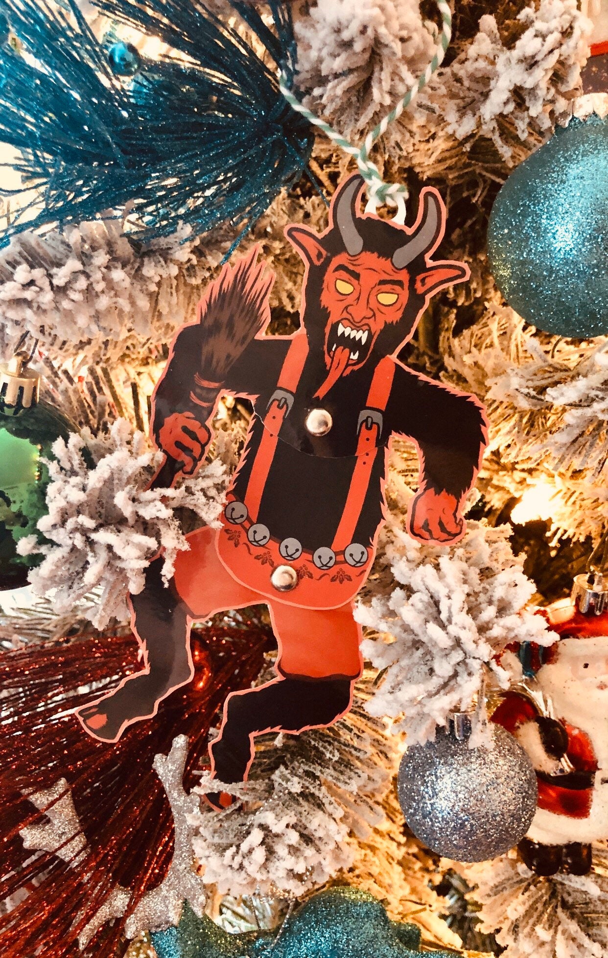 Large Krampus Jointed Dancing Ornament