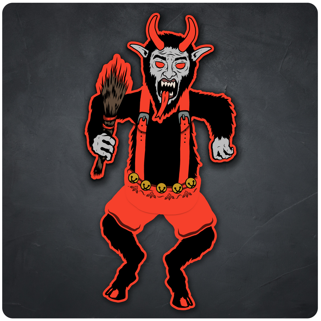 Jointed Dancing Krampus Christmas Cutout Decoration