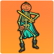 Load image into Gallery viewer, Retro Inspired Deluxe Halloween Jointed Headless Horseman Cutout Decoration
