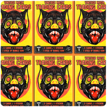 Load image into Gallery viewer, Retro Inspired Halloween Mask Wax Pack Trading Card Set

