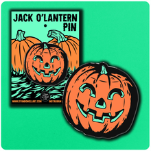 Load image into Gallery viewer, Jack o Lantern Halloween Lapel Pin
