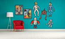 Load image into Gallery viewer, Jointed Retro Robot from Space Cutout
